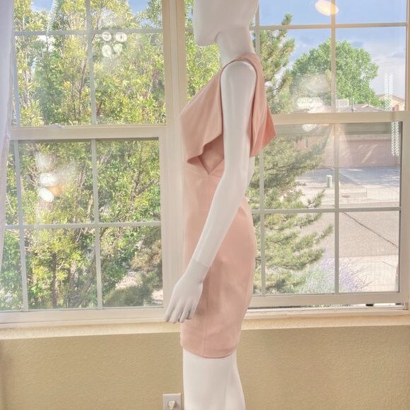 Genny Light Pink Slit Sleeve Mini-Dress - Picture 4 of 9